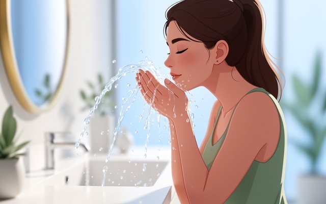 Cold Water Face Splash